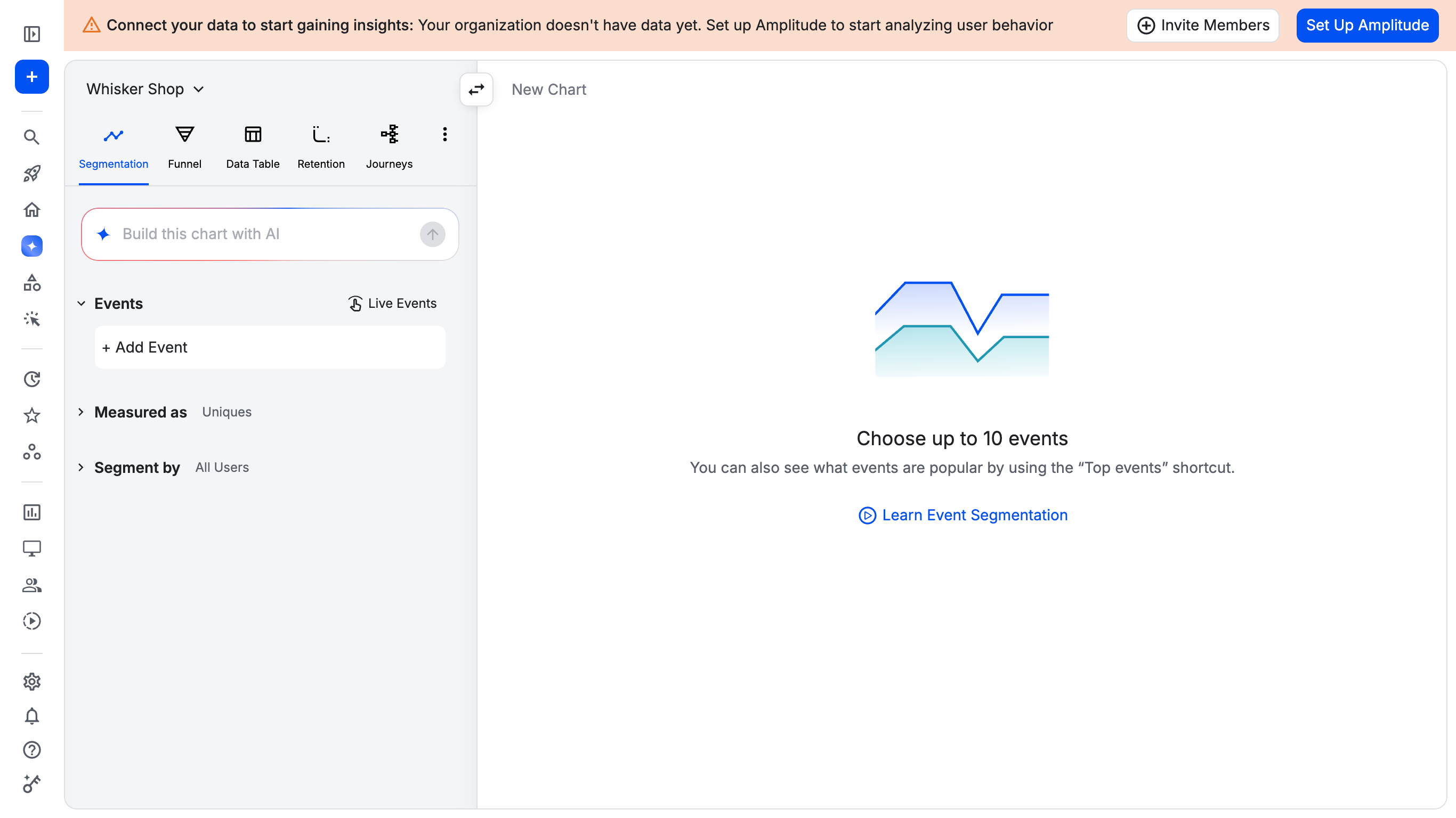 Blank segmentation chart