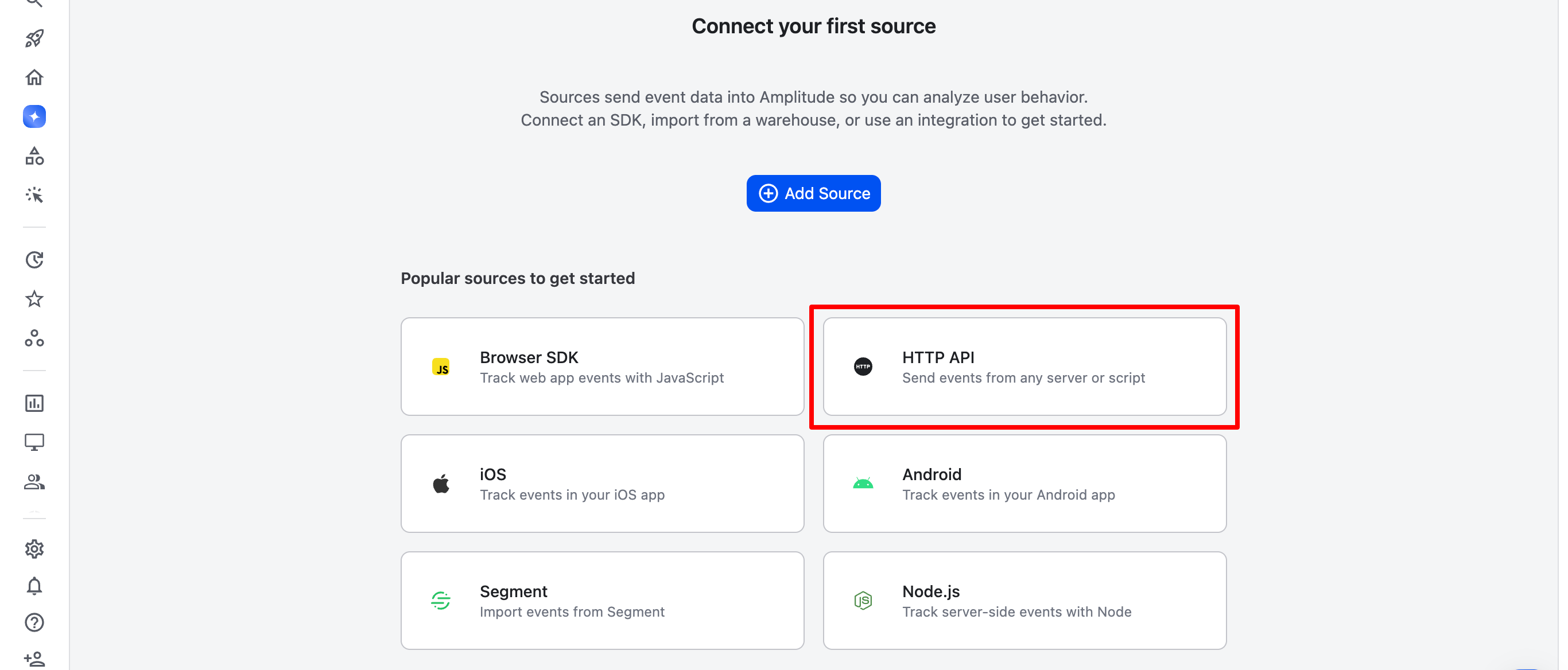 Connect your first source