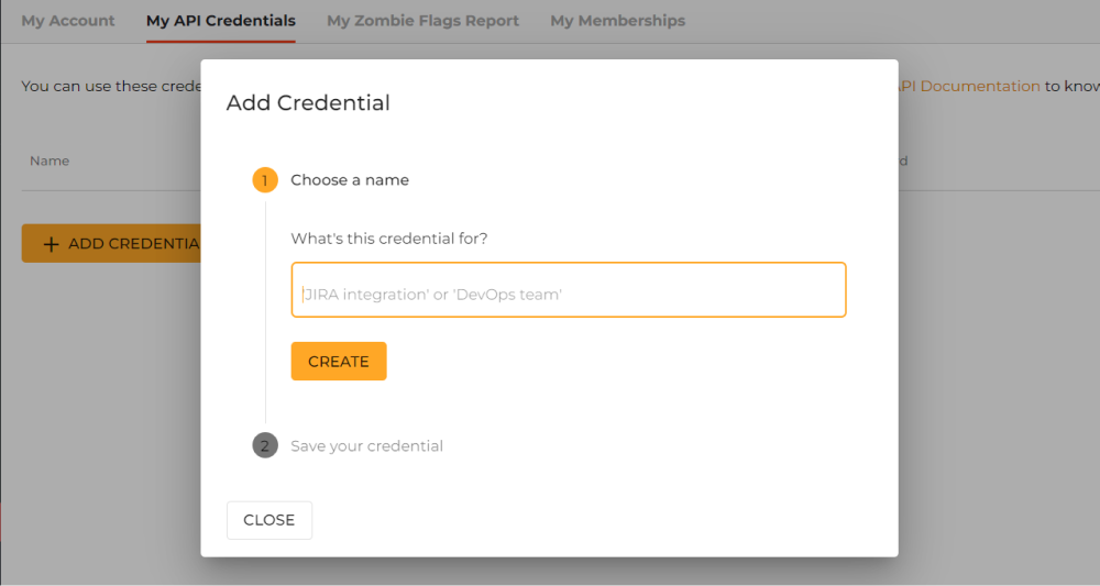 Add Credential