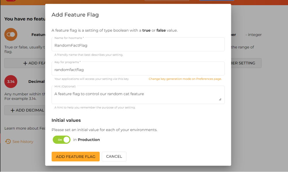 Add Feature Flag
