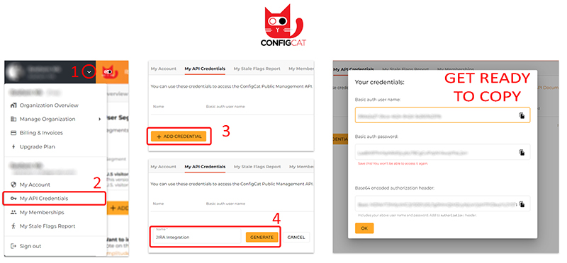 Steps to create API on ConfigCat 