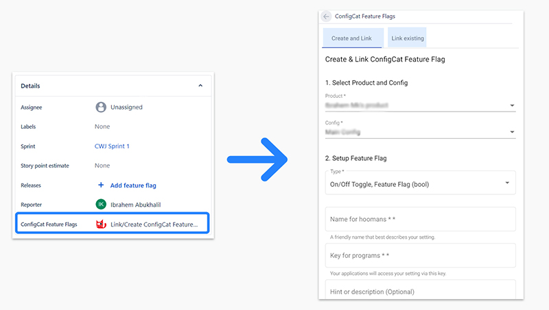 Create ConfigCat Flag inside Jira