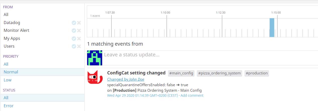 DataDog Event