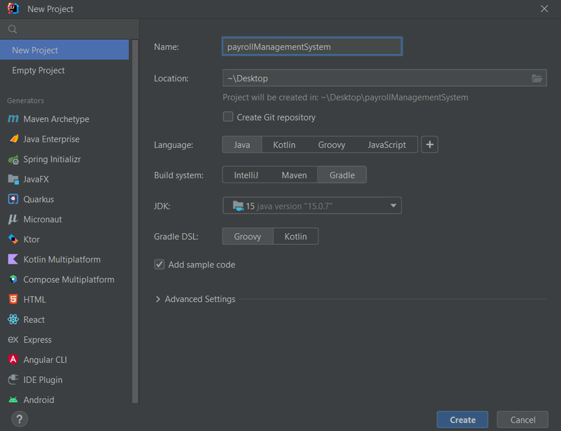 Setting up the project in Intellij