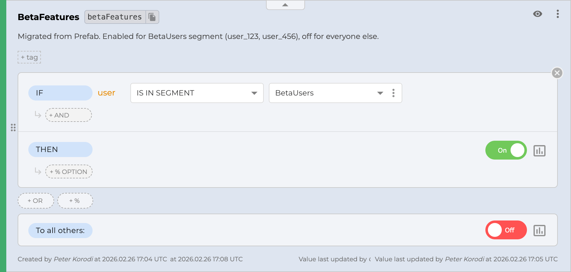 ConfigCat beta_features feature flag