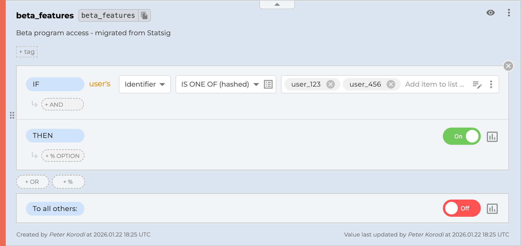 ConfigCat beta_features feature flag