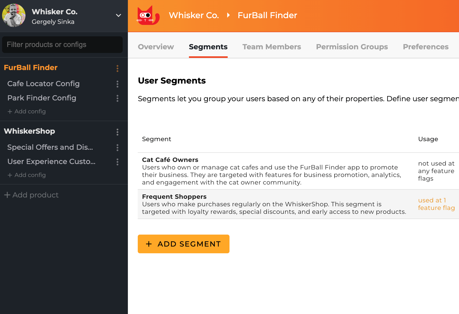 Add segment