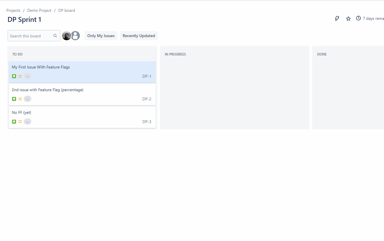 Linking existing feature flags in Jira Cloud Plugin