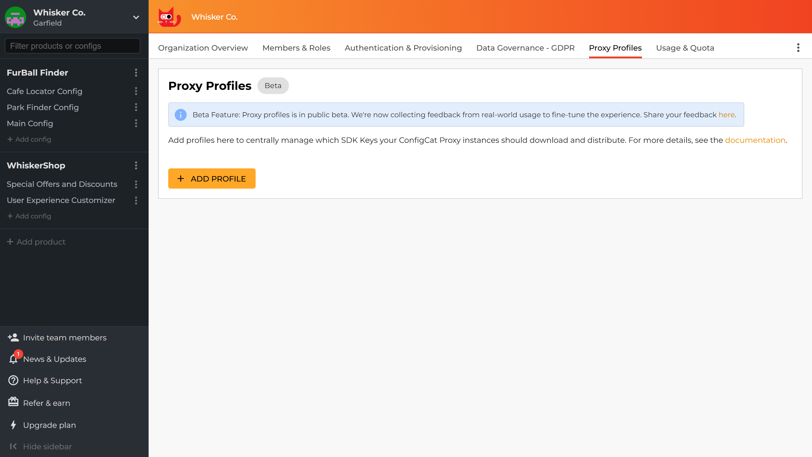 Add Profile